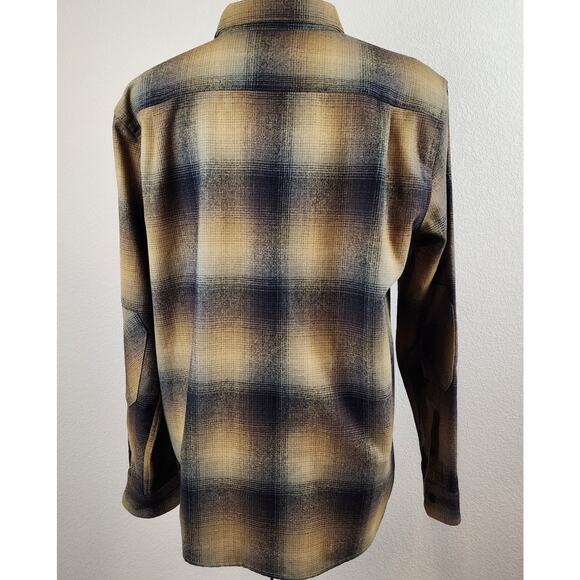 Roark X Pendleton Men XL Nordsman 100% Long Sleeve Wool Brown Men XL Elbow Patch - Picture 5 of 9